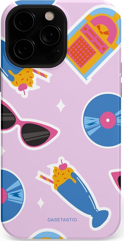 Casetastic Hoesje Geschikt voor Apple iPhone 13 Pro Max Magsafe - Stijlvolle Beschermende Duo-layer Case - Jukebox vibes
