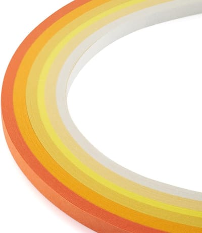 1200 Quilling Papier Strips in Gele Gradaties 530x5mm voor DIY Handgemaakte Ambachten en Feestdecoratie