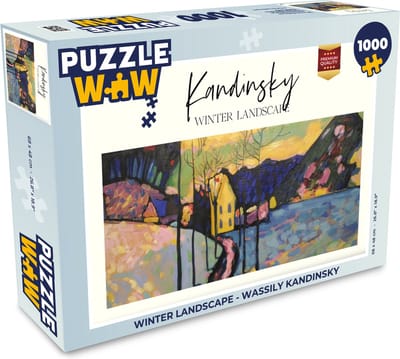 Puzzel Winter landscape - Wassily Kandinsky - Legpuzzel - Puzzel 1000 stukjes volwassenen