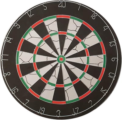 Papieren Dartbord met Twee Verschillende Schietschijven