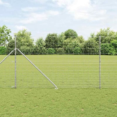 vidaXL - Gelast - Draadhek - met - Spikes - 25 - x - 1,5 - m - Gegalvaniseerd - staal - Mesh