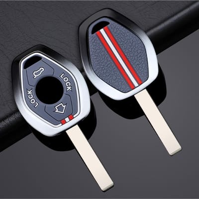 Zinklegering Auto Sleutelhoes Cover Shell Fob Voor Bmw 3 5 7 Serie X5 E53 X3 F83 E46 E39 E38 E60 E63 E61 E64 330I Z3 Z4 E85 E86 M black