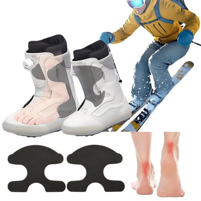 EVA Zelfklevende Ski Schoen Hielkussens Inzetstukken voor Verbeterd Comfort en Pasvorm (1 Paar)