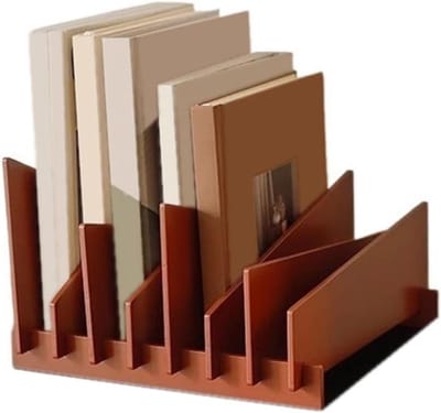 Houten CD Opbergrek - Boekensteunen Albumhouder - Muziekcollectie Organiseren - Creatieve Onregelmatige Vorm - 27x26x18 cm - Naturel