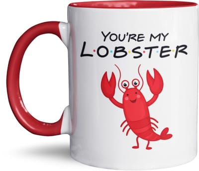 NietMokken.nl - Grappige Mok – You're My Lobster Mok 325 ml – Friends Geïnspireerd – Valentijn Cadeau – Cadeau voor Partner – Vaatwasser- & Magnetronbestendig – Aan Beide Zijden Bedrukt