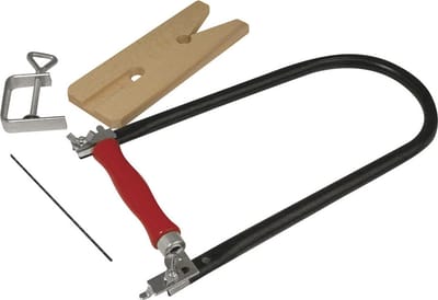 Rayher hobby figuurzaag set - inclusief 5x zaagbladen - Hobby handgereedschap figuurzagen