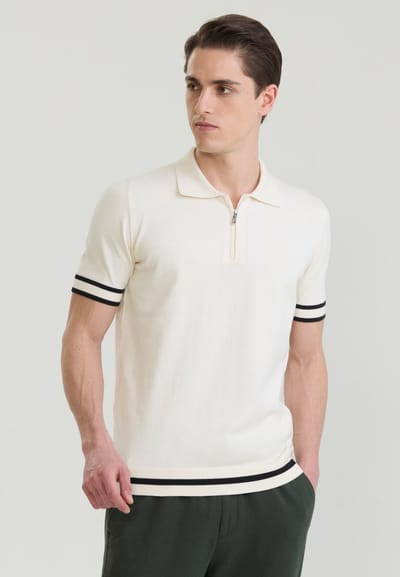 Felix Hardy Polo Shirt Korte Mouwen 100% Katoen Heren Ecru - 2Xl
