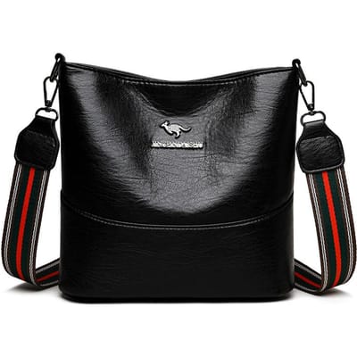 Eenvoudige en veelzijdige bucket bag retro textuur schoudertas lichte luxe hoogwaardige crossbodytas dames kleine tas gray