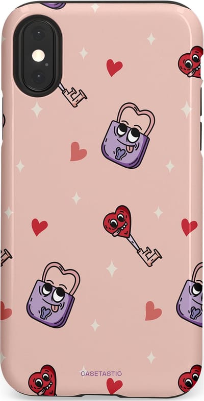 Casetastic Hoesje Geschikt voor Apple iPhone X/Xs - Stijlvolle Beschermende Duo-layer Case - Jij bent mijn match