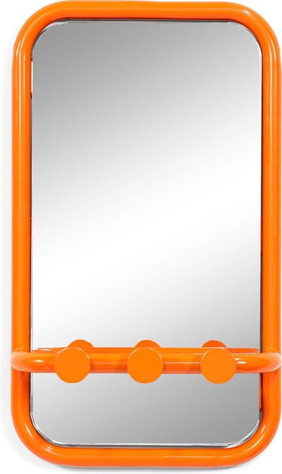 Spinder Design spiegel Retro Spiegel - Pure Orange - 3 haken - Staal