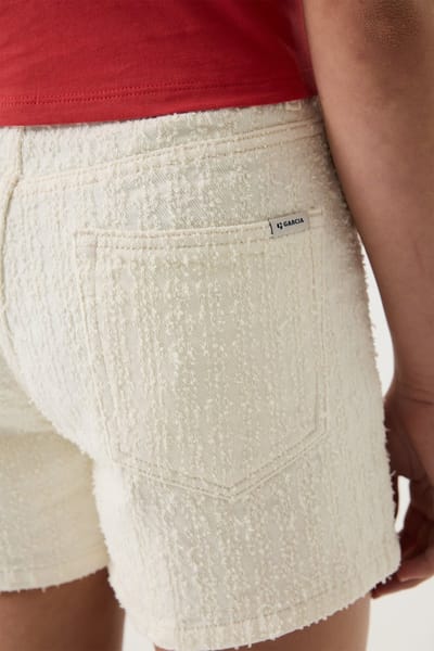 Katoenen twill short voor meisjes Garcia