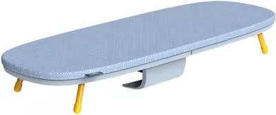 Strijkplank Tafelmodel - Opvouwbare Strijkplank - Snel Strijken - Compact Opvouwbaar - 90x33x11cm - Blauw