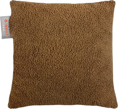 Inkuz - Warmtekussen - Infrarood - Draadloos - Teddy - Donker Bruin - Gote powerbank - Oplaadbaar - Warmte kussen - 45x45