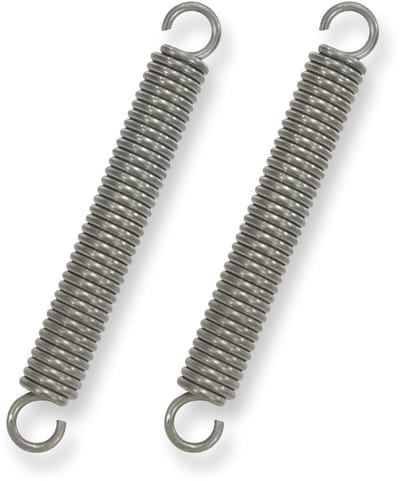 Trekveren met haken - Roestvrij staal, 90 mm, 12 mm buitendiameter, 12 kg trekkracht, 2 stuks
