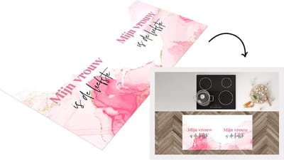 Keukenloper - Loper keuken - Quote - Vrouw - Mijn vrouw is de liefste - Liefste - 120x60 cm - Keukenloper vinyl