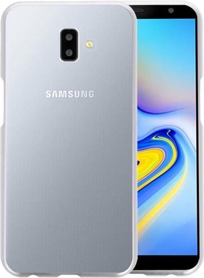 Magnetic Back Cover voor Samsung Galaxy J6 Plus Zilver - Transparan