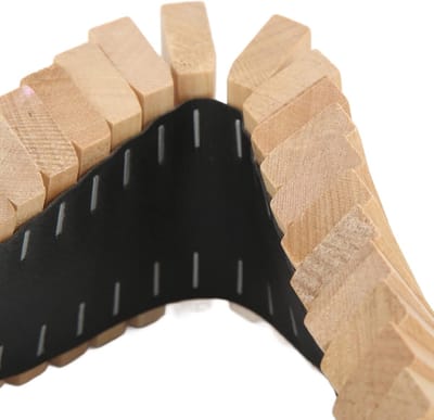 Houten Muziekinstrument - Percussie Speelgoed - Muzikale Ontwikkeling - Handgepolijste Randen - 25 x 8 x 2 cm - Houtkleur