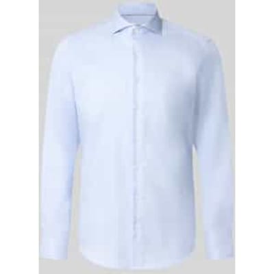Slim fit zakelijk hemd van puur katoen