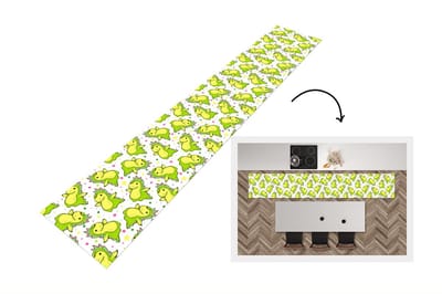 Keukenloper - Loper keuken - Draak - Jongen - Sterren - Regenboog - Design - 300x50 cm - Keukenloper vinyl