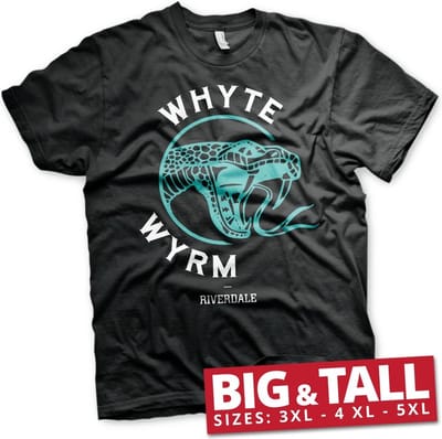 Riverdale Whyte Wyrm Big & Tall T-shirt Zwart