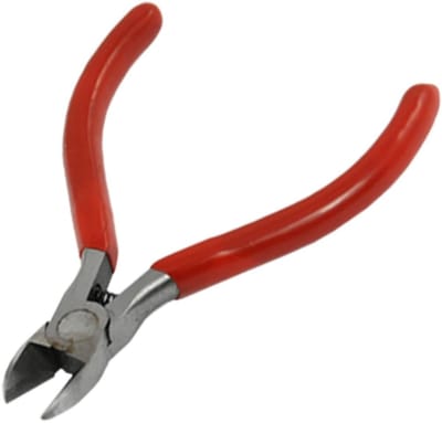 Diagonale Tang - Kniptang Snijtang - Draad Knippen - Zacht Plastic Gecoate Grip - 4.5 inch - Rood
