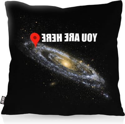 Kussensloop Sterrenkaart - Kussenhoes Galaxy - Decoratie Binnen Buiten - Waterafstotend Oxford Canvas - 40 x 40 cm - Zwart