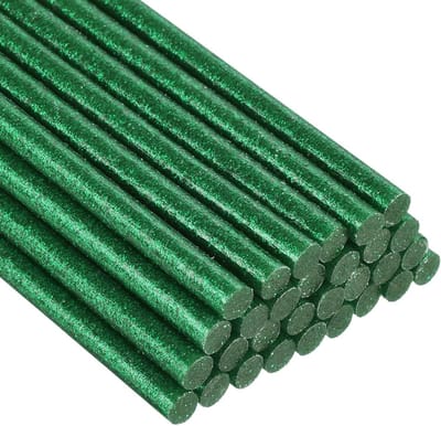Lijmpistool sticks - Smeltlijm - Repareren knutselen decoreren - Hoge viscositeit EVA materiaal - 7 mm x 200 mm - Glittergroen