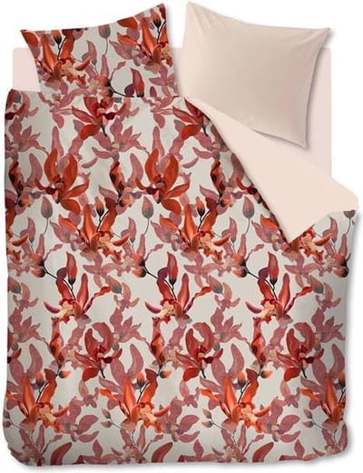 Oilily Orchid Haze - Dekbedovertrek - Lits-jumeaux - 260x200/220 cm + 2 kussenslopen 60x70 cm - Rood