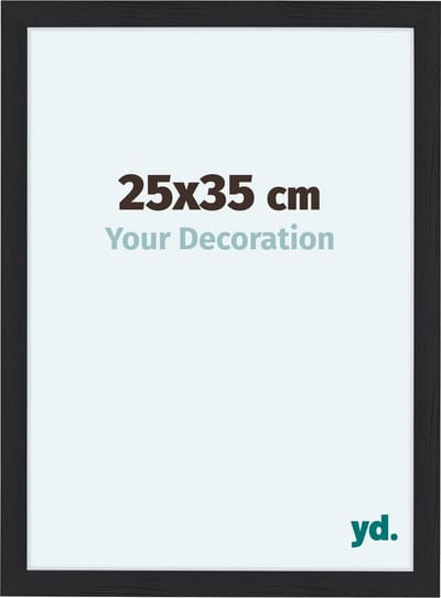 Your Decoration - Fotolijst 25x35 cm - MDF - Zwart Houtnerf - Como