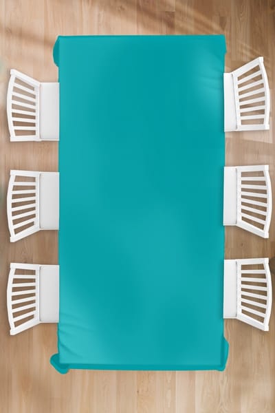 Tafelkleed - Tafellaken - 130x260 cm - Blauw - Effen kleur - Binnen en Buiten