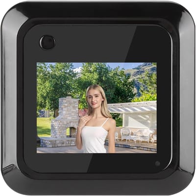 Slimme Deurviewer met 2.4 Inch TFT LCD Scherm, 0.3MP Camera en 95° Hoek voor Foto-opnames en Beveiliging