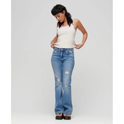 Superdry - Athletic Essentials Vintage hemdtopje met kanten rand - Dames - Vesten