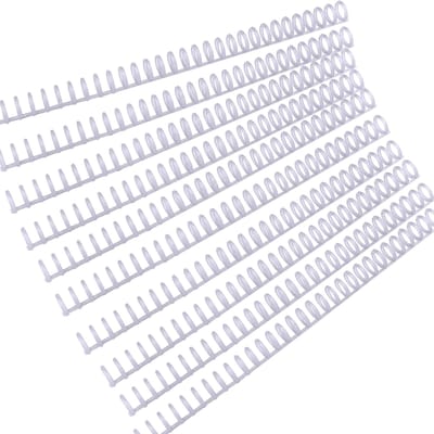KW-trio 10 pièces en plastique 30 trous classeurs à feuilles mobiles reliure à anneaux peignes 85 feuilles capacité pour 10pcs gris