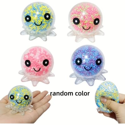 Poulpe Lumineux Boule Anti-Stress Jouet Fidget Jouets Sensoriels à Presser Pour Soulager l'Anxiété Autisme Cadeaux de Noël Anniversaire Cadeau de Fête
