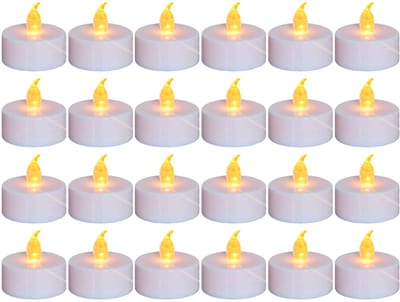 Best Active 24 LED Waxinelichtjes met Flikkerende Vlam - Inclusief Batterijen - 100+ Branduren - Elektrische Kaarsen op Batterijen - Theelichtjes - Kerstverlichting - Kerst Kaarsen