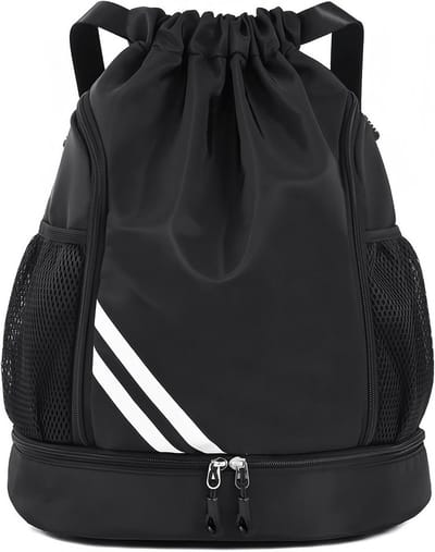 Sporttas - Gymtas - Sport en Reizen - Grote Capaciteit - 43 cm - Zwart