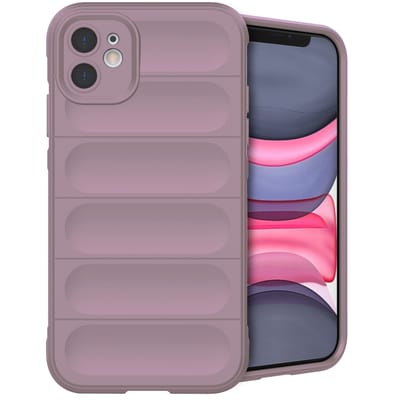 imoshion Hoesje - Geschikt voor Apple iPhone 11 - EasyGrip Backcover - Paars