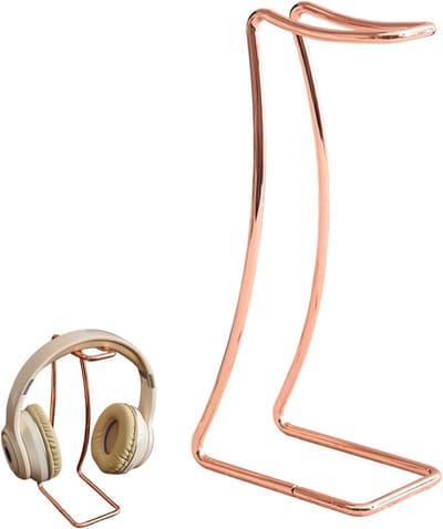 Hoofdtelefoonstandaard van Aluminium Legering voor Over-Ear Gaming Headsets en Alle Hoofdtelefoons, Geschikt voor Tafel en Display Case, Rood
