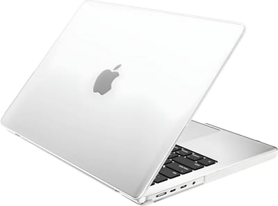Hoes Geschikt voor MacBook Air 13,6 inch Cover - Hoesje geschikt voor MacBook Air 13,6 inch (2022-2024) Hardcase Transparant - M3 M2 A3113 A2681