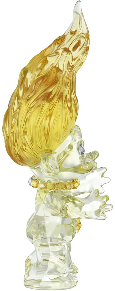 Swarovski beeldjes Good Luck Trolls Geel 5682658 | Swarovski Gelukstrol figuur | kristal decoratie, gelukssymbool, glanzende stijl