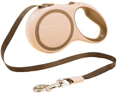 riem voor honden, 3 m, 5 m, voor kleine, middelgrote honden en katten, trainingslijn (5 m, kaki)