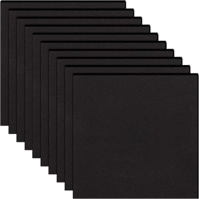 Isolatieplaten - Schuimrubber platen - Geluidsisolatie - Zelfklevend - 50x50 cm - Zwart