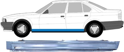Volledige dorpel voor BMW 5 E34 1987-1997 / Links