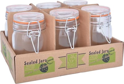 Esschert Design inmaakbokalen 230 ml - set van 6 stuks