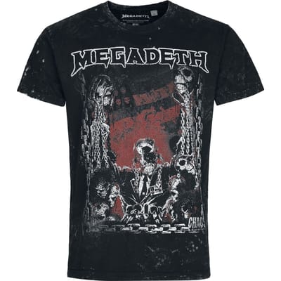 Megadeth T-shirt - Chains - S tot 4XL - voor Mannen - zwart-grijs