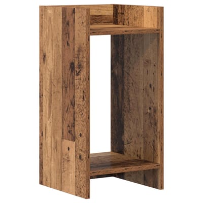 vidaXL - Plantenstand - Oud - hout - 30 - x - 30 - x - 60 - cm - Bewerkt - hout