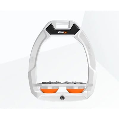 Veiligheidseisen voor paardrijden Plat Ultra Grip Wit/Grijs/Oranje Flex-On Safe-On