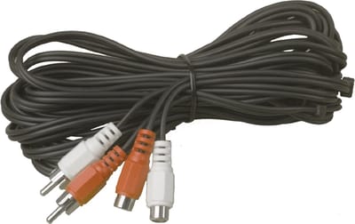 UNIVERSEEL - VERLENGKABEL 2xRCA M - 2 x RCA F - 2.5M -