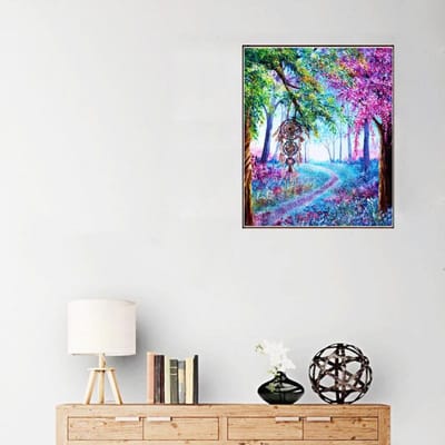 5D Diamond Painting Scenic Volledige boor ronde diamantborduurwerk 20X30CM gray