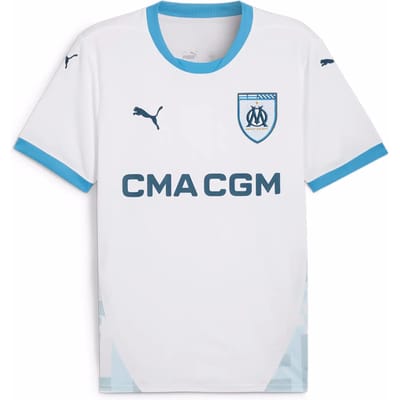 Puma Olympique Marseille Home T-shirt Met Korte Mouwen Wit